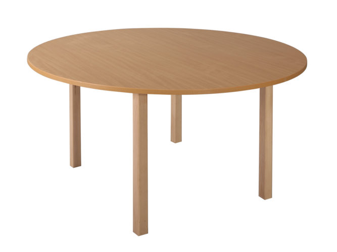 masă creșă/grădiniță, rotundă, 120 cm, lemn